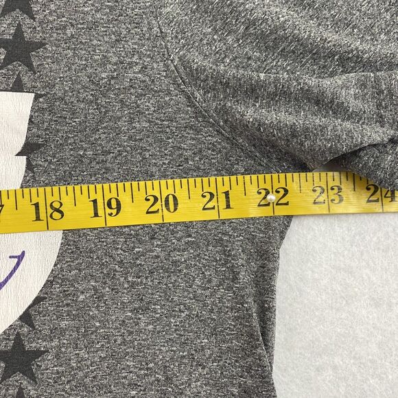 NBA Los Angeles Lakers T Shirt Mens Large Gray Lebron James #23 Jersey Tee - Picture 9 of 13